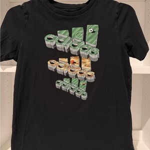 Adidas Black Tee with Subtle Logo Youth Large, Like New